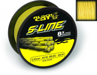 Шнур Black Cat S-Line, 0,45 мм, 180м, 50кг, 110lbs, желтый