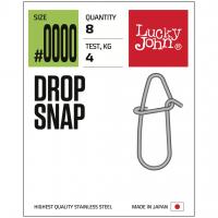 Застёжка Lucky John Drop Snap #001 8шт. 9kg.