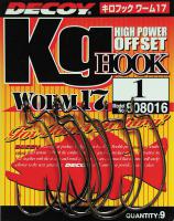 Офсетный крючок Decoy Worm 17 KG Hook #3