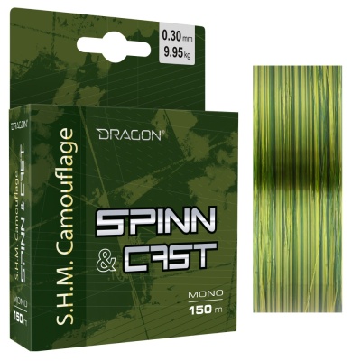 Леска Dragon S.H.M. Camouflage Spinn & Cast 0.30mm 9,95kg 150m