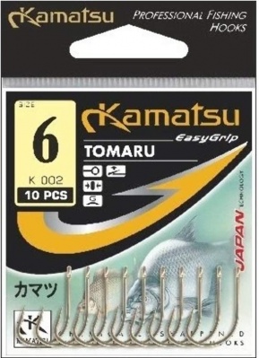 Одинарный крючок Kamatsu Tomaru #10 (10 шт/уп)