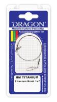 Поводки Dragon HM-Titanium Braid 1x7 40cm 12kg