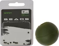Бусинка Brain Beads Green 3mm 10шт