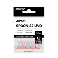 Одинарный крючок BKK Spoon-22 UVO #4 9шт