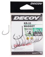 Одинарный крючок Decoy KR-33 Maggot #4
