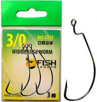 Офсетный крючок Fish Season Wide Range Worm 3315 #4/0