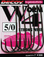 Одинарный крючок Decoy Worm 4 Strong Wire #4/0