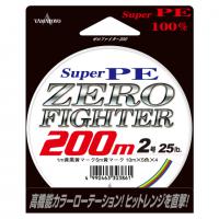 Шнур Yamatoyo Super PE Zero Fighter X4 #0.8 10lb 200m (Multicolor)