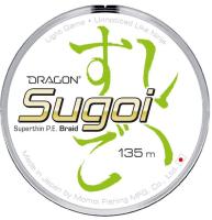 Шнур Dragon Sugoi 0.037mm 1.91kg Fluo Green 135m