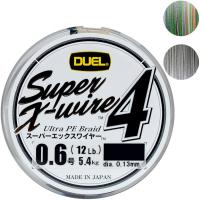 Шнур DUEL Super X-Wire 4 Silver #0.6 12lb 150m