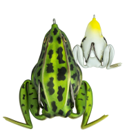 Силиконовая лягушка Lunkerhunt Combat Frog 63mm 21g Green Tea