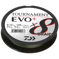 Шнур Daiwa Tournament X8 Braid EVO+ #1.2 10.2kg Dark Green 135m