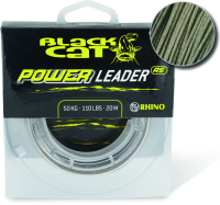Шнур поводковый для ловли сома Black Cat Power Leader RS 1.2мм 20м 100кг