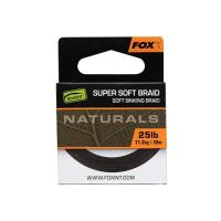 Поводковый материал Fox Edges Naturals Super Soft Braid 25lb 20m