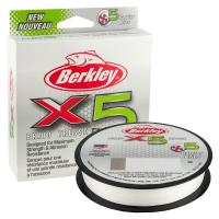 Шнур Berkley X5 Braid 0.08mm 7.6kg Crystal 150m