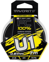 Флюорокарбон Favorite U1 FC #24.0/0.810mm 87.2lb/39.57kg 7m