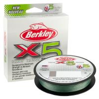 Шнур Berkley X5 Braid 0.12mm 12.1kg Low-Vis Green 150m