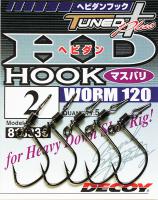 Одинарный крючок Decoy HD Hook Masubari Worm 120 #2