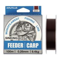 Леска Nautilus Feeder Carp Sinking Brown 0.35mm 13.50kg 100m