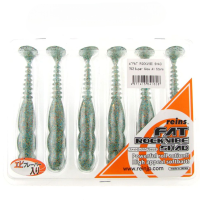 Силикон Reins FAT Rockvibe Shad 4'' 152 Super Glow All Stars