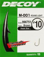 Одинарный крючок Decoy M-001 Round Light #10
