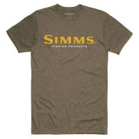Футболка Simms Logo T Shirt Olive Heather S