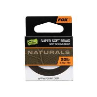 Поводковый материал Fox Edges Naturals Super Soft Braid 20lb 20m