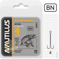 Двойник Nautilus X-Long Series Worm 1201 #4 10 шт.