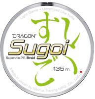 Шнур Dragon Sugoi 0.052mm 3.65kg Fluo Green 135m