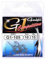 Одинарный крючок Gamakatsu G-1 Competition G1-105 #14 (15 шт/уп) ц:nickel