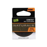 Поводковый материал в полужесткой оплетке Fox Edges Naturals Coretex 35lb 20m