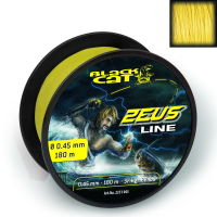 Шнур Black Cat Zeus Line, 0,45 мм, 37кг, 82lbs, 400м, желтый