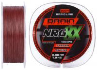 Шнур Brain NRG 8X sinking 0.08mm 7.2kg 200m (Коричневый)