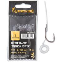 Готовый поводок Browning Feeder Leader Method Power 0.22mm 10cm #12 6шт