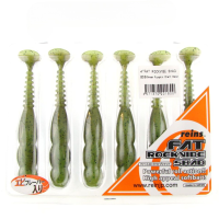 Силикон Reins FAT Rockvibe Shad 4'' B08 Green Pumpkin Chart Melon