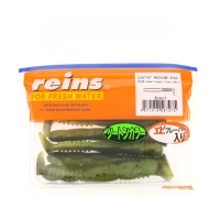Силикон Reins FAT Rockvibe Shad 3.25'' B08 Green Pumpkin Chart Melon