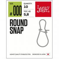 Застёжка Lucky John Round Snap #001 10шт. 9kg.