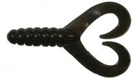 Силикон Big Bite Baits Twin Tail Grub 2'' Black