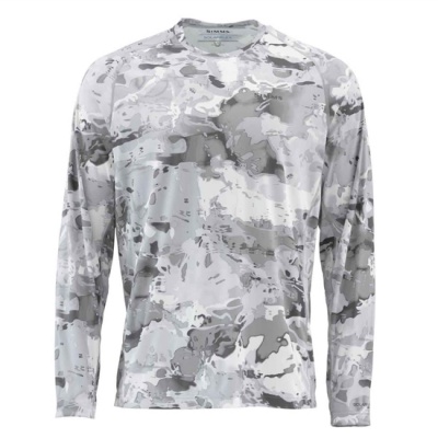 Блуза Simms SolarFlex Crewneck Prints Cloud Camo Grey M