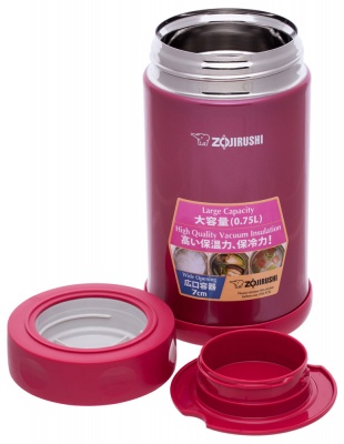 Пищевой термоконтейнер ZOJIRUSHI SW-FCE75PJ 0.75 л ц:малиновый
