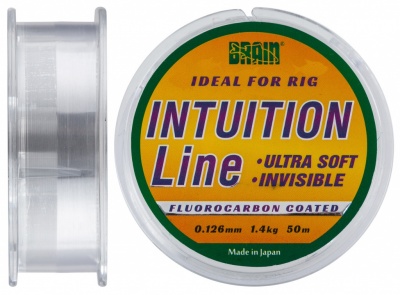 Леска Brain Intuition 50m 0,126 mm #0,6 1,4 kg 3,1 lb ц.: clear