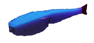 Поролоновая рыбка Lex Paralonium Classic Fish CD UV 11 LBLB (сиреневое тело/синяя спина/красный хвост)