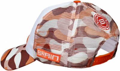 Кепка BRAIN Fish Logo Orange/Brown Camo