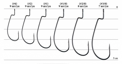 Офсетный крючок Decoy Worm 15 Dream Hook #2/0
