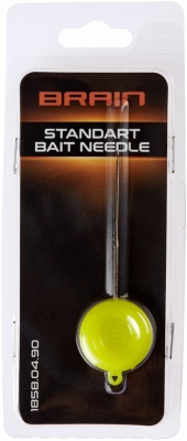 Игла Brain Standart Bait Needle dia.1.15mm, 80mm yellow