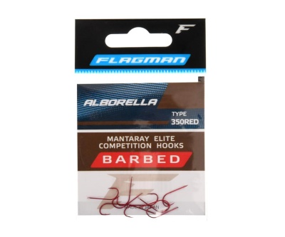 Одинарный крючок Flagman Mantaray Elite Competition Hooks 350RED #10 10 шт.