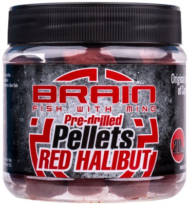 Пеллетс Brain Red Halibut Pre drilled 20mm 250g