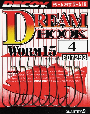 Офсетный крючок Decoy Worm 15 Dream Hook #4