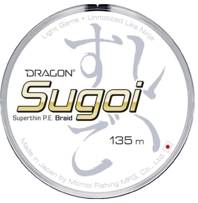 Шнур Dragon Sugoi 0.044mm 2.68kg White 135m
