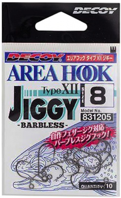 Одинарный крючок Decoy AH-12 Area Hook Jiggy #8